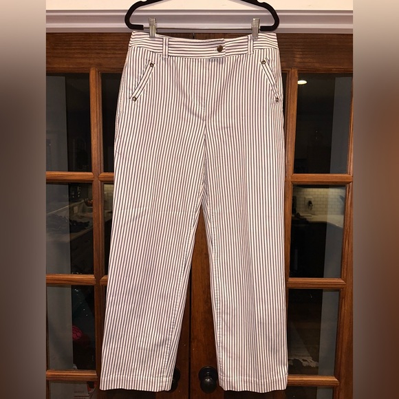 Peck & Peck Pants - EUC‎ Peck & Peck Weekend Size 10 Women’s Striped White and Black Pants